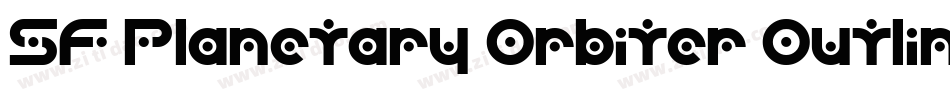 SF Planetary Orbiter Outline字体转换